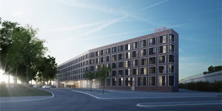 Digitale Studie des Hotel-Neubaus an der Hamburger Allee